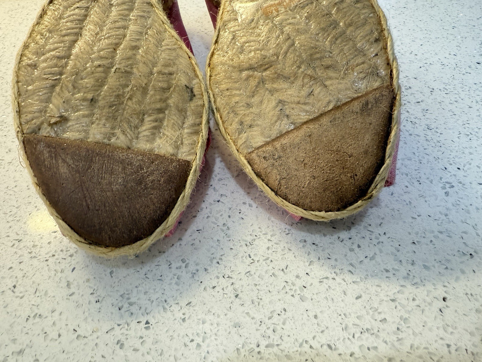 Lauren Ralph Lauren Cecilia Wedge Heels 8.5 B Linen Fuchsia Shantung Espadrille