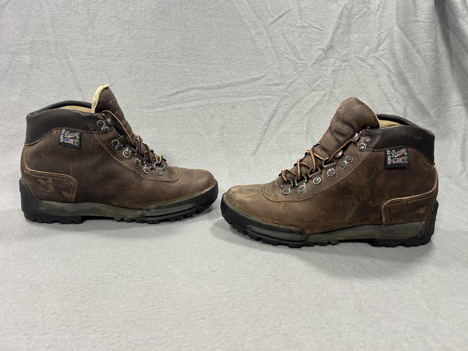 Vintage Danner Cross Hiker Boots Womens 6 Brown Leather GTX USA Hiking Outdoors