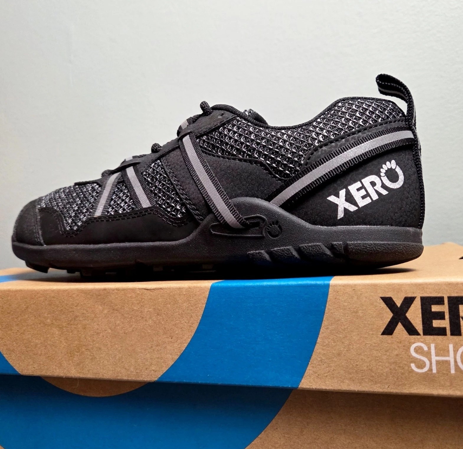 NIB! XERO Shoes Barefoot TerraFlex II Trail Sneakers Women Wide Toe Box Black