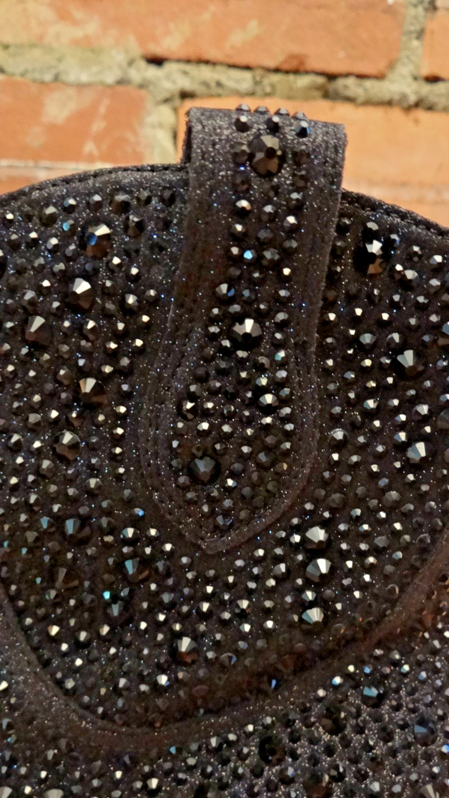 Jessica Simpson Tamira2 Western Boots Black Micro Flash Rhinestones 7M New