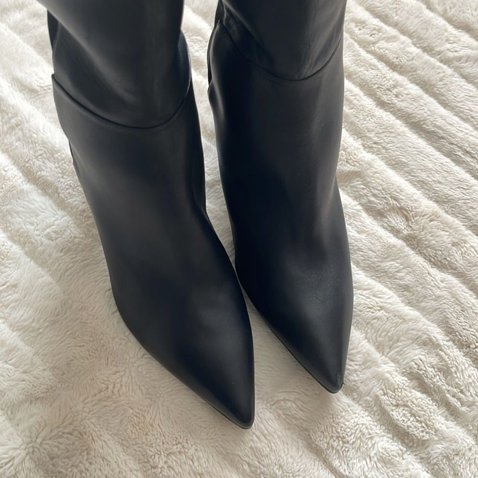 Stuart Weitzman Bobbie 75 Thigh High Leather Boots, NWT!! Size: 11.5, Black