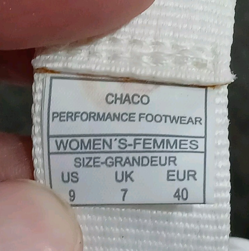 Chaco Chillos Slide Sandals Women’s White Size US 9 Beach Pool Outdoor
