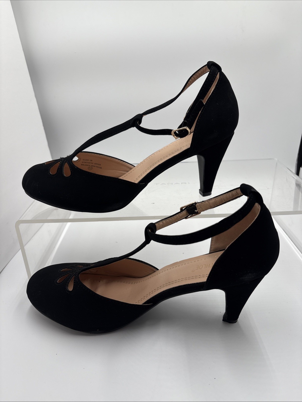 Chase & Chloe Womens Kimmy-36 Pumps Shoes Black With Box