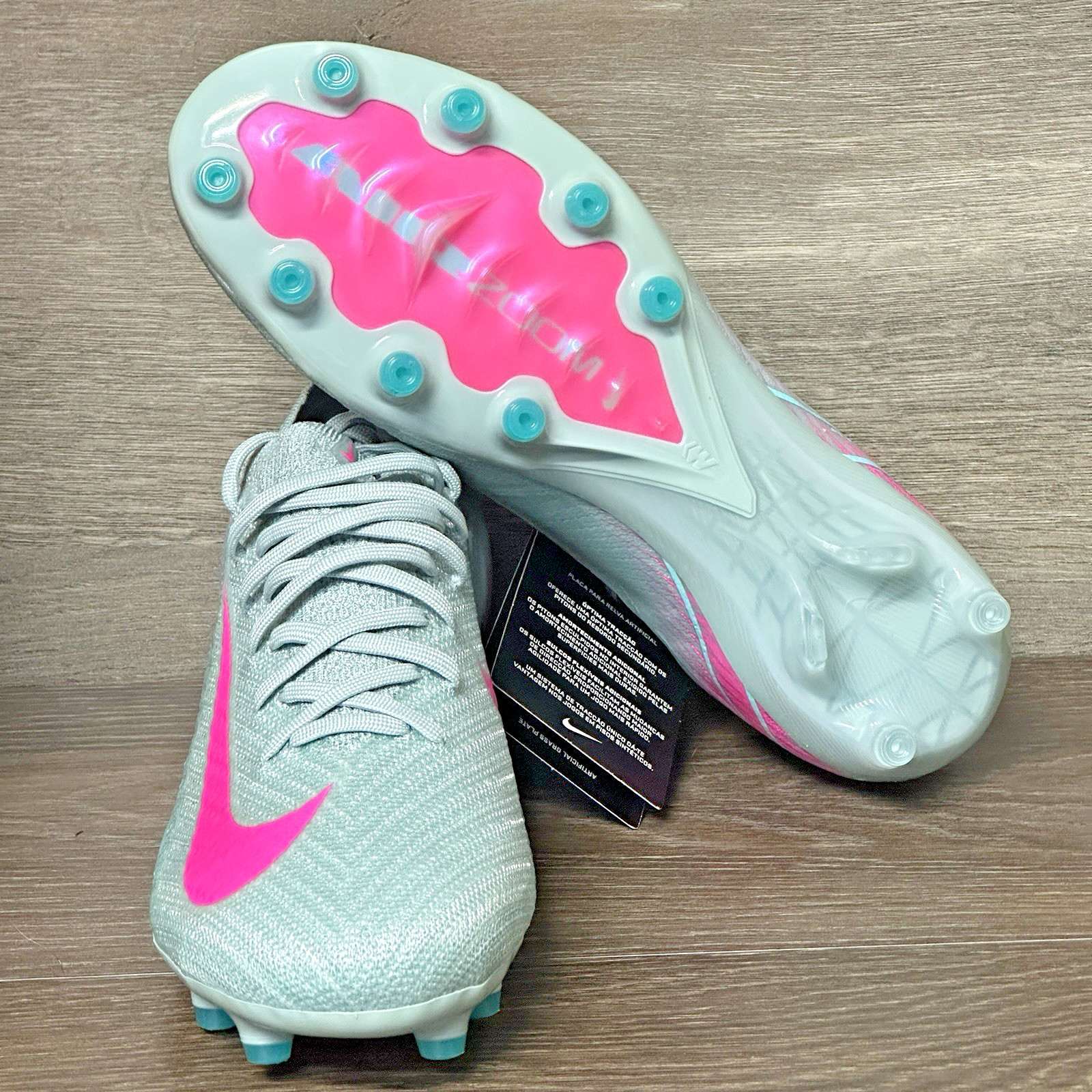 Nike ZM Vapor 16 Elite AG-Pro Soccer Cleats Women Sz 7.5 Made in BOSNIA HF7881