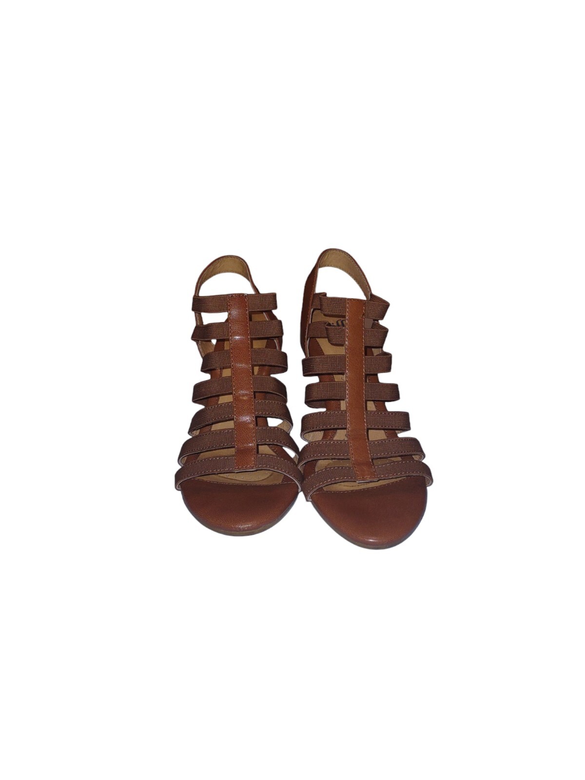 Söfft Shoes Brown Sofft Snake Skin Print Wedge Heel Sandals Size8.5M