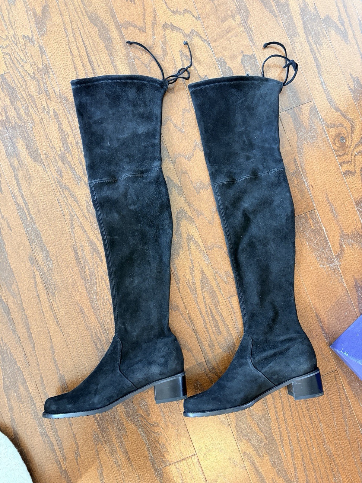 Stuart Weitzman Midland Over The Knee Boot Black Suede US SIZE 6 (run large)