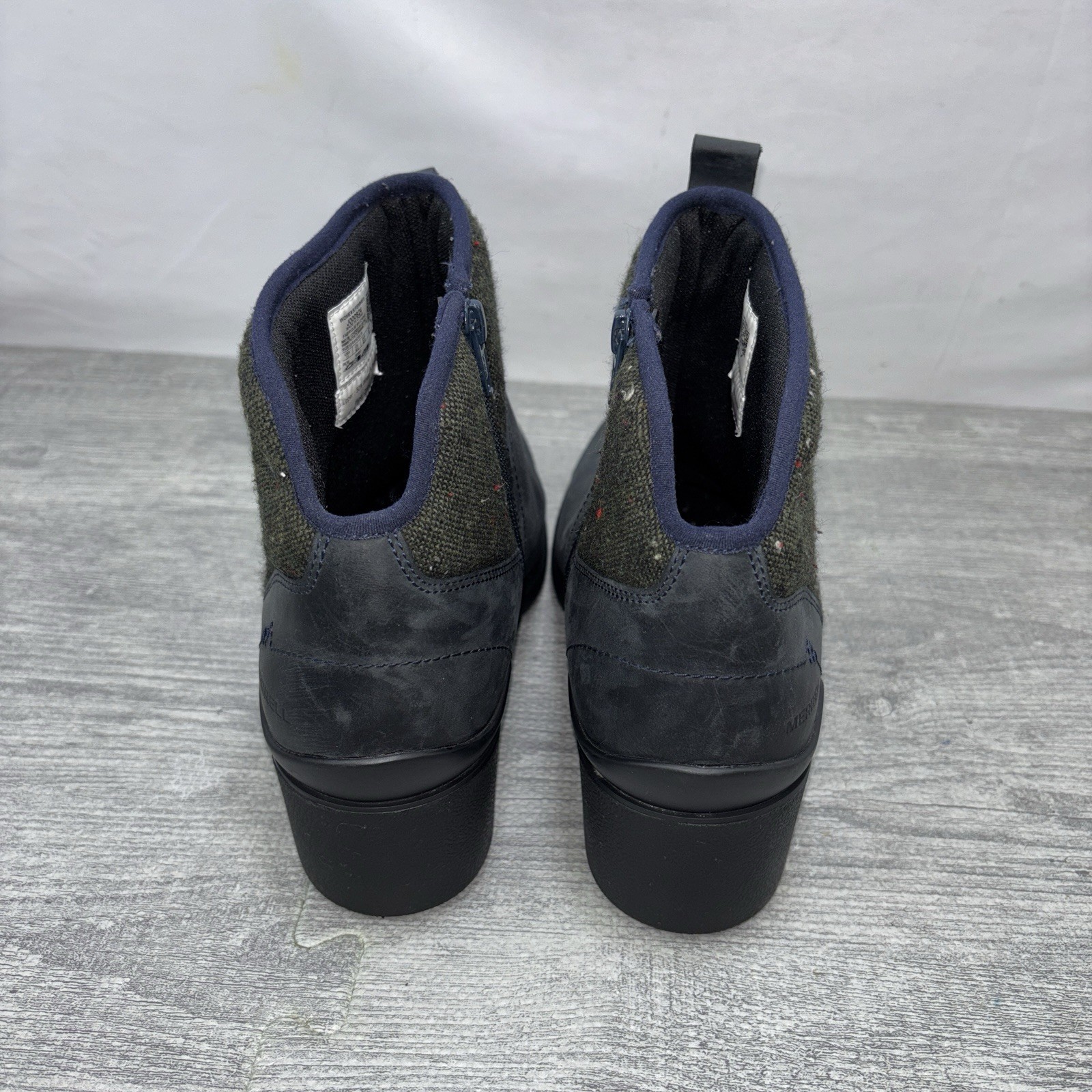 Merrell Chateau II Boots Womens Size 11 Gray Nubuk Mid Waterproof J00924