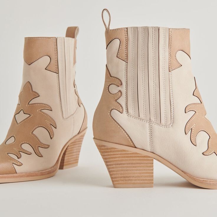 Bespoke Handmade Two Tone Premium Quality Leather zipper Ankle Women Boots