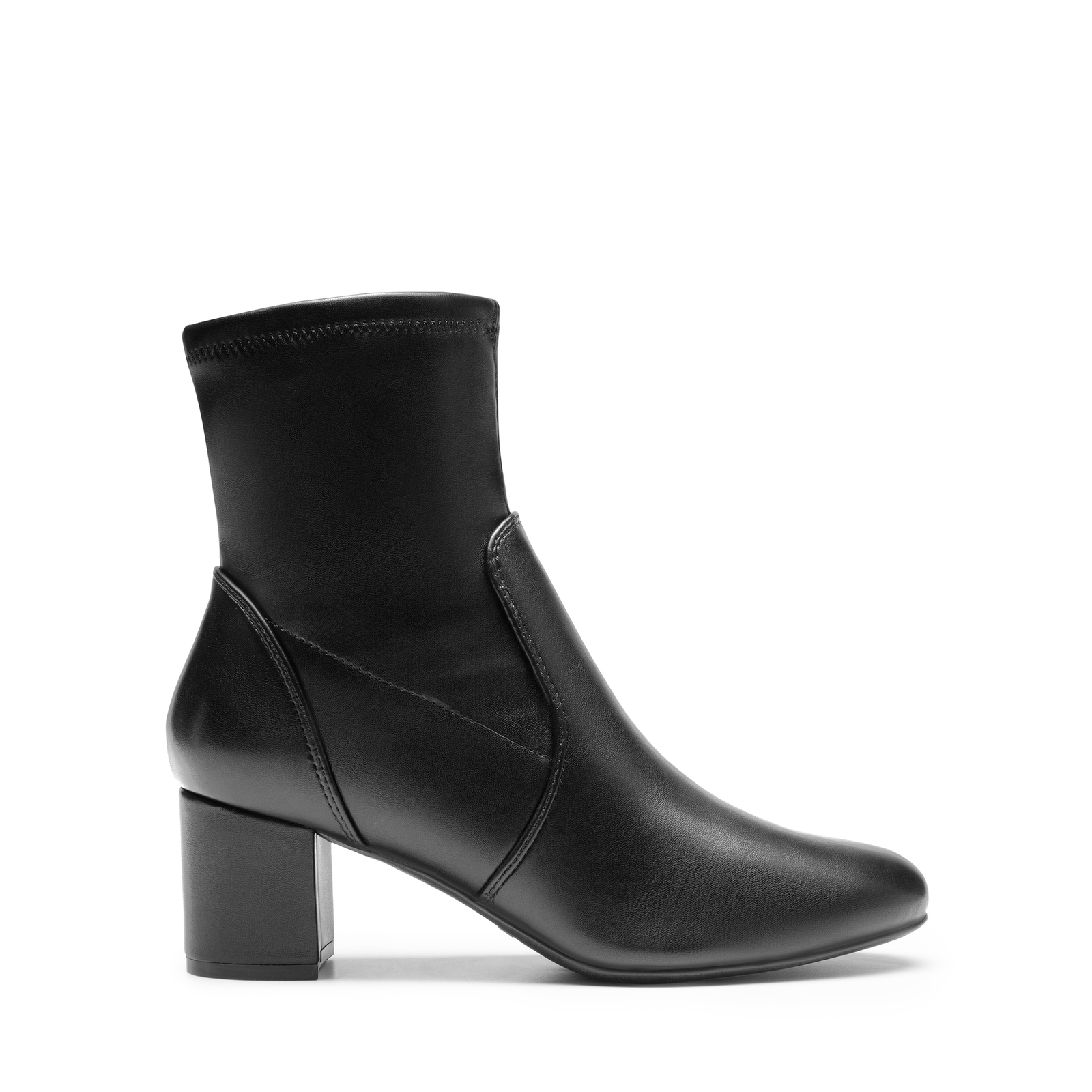Women Almond Toe Ankle Boots Fashion Low 2.36in Chunky Heel Fall Heeled Booties