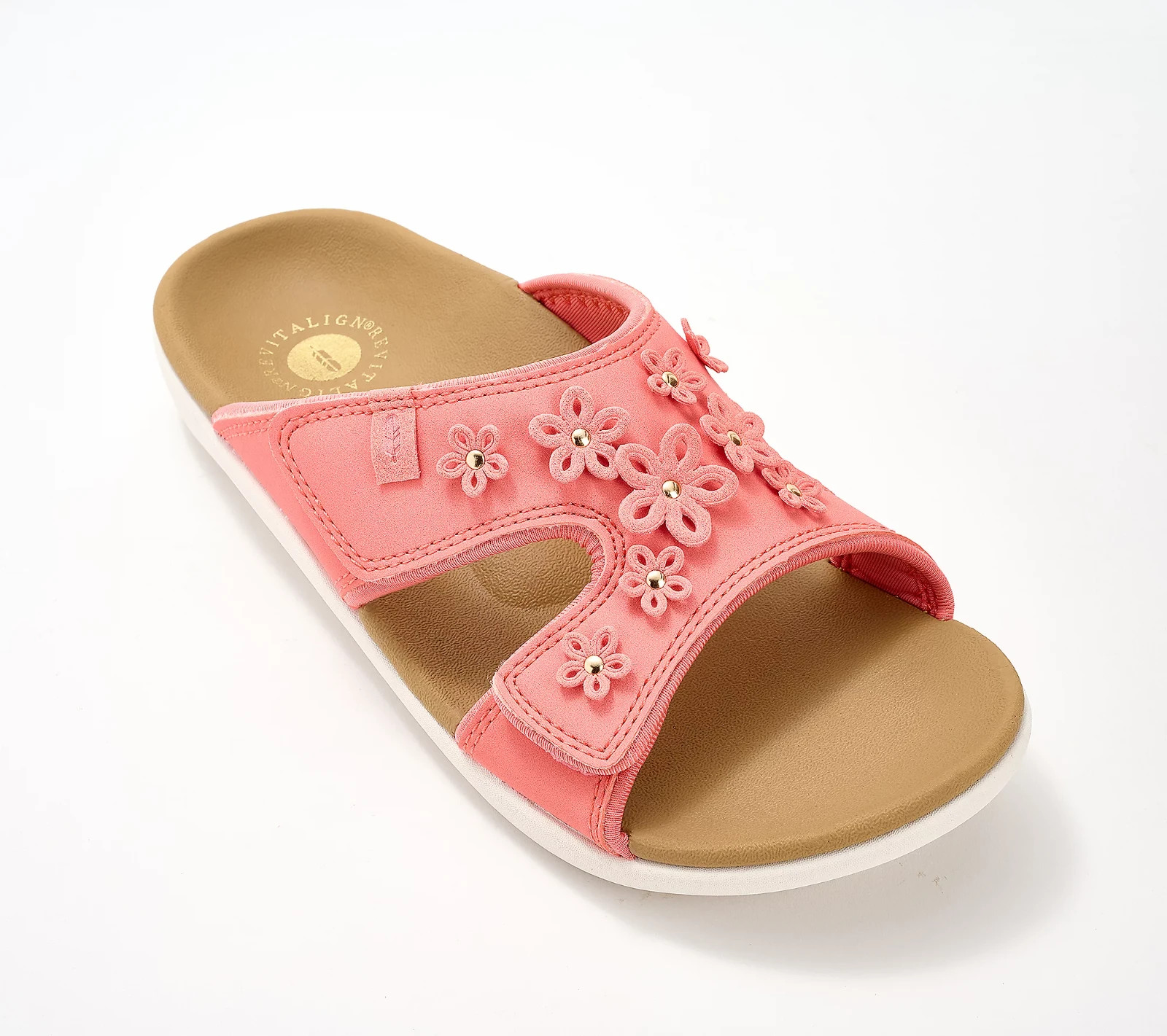 Revitalign Orthotic Floral Slide Sandals-Kholo Hamptons-Desert Flower-6M A680674