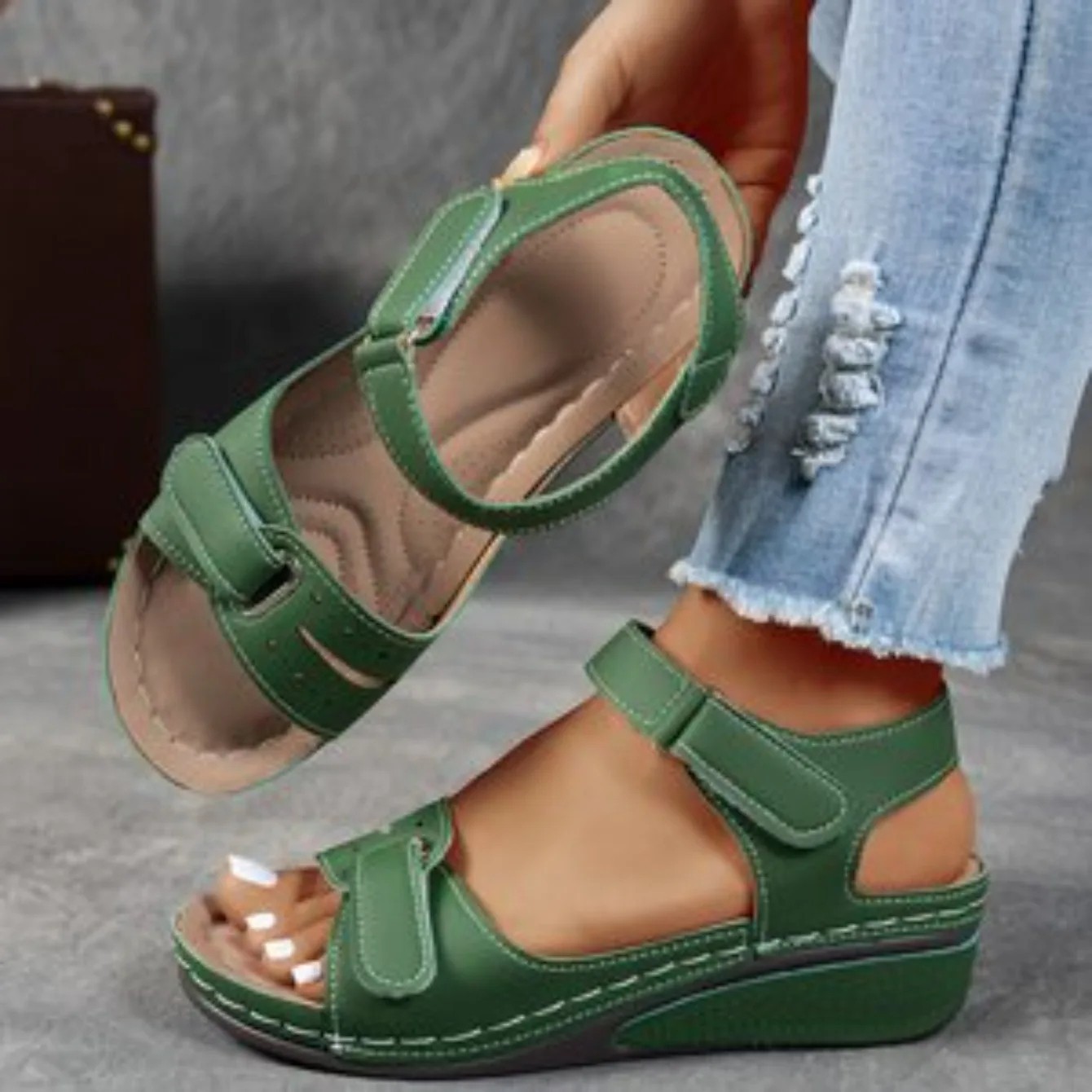 2026 NEW Women’s Orthopedic Wedge Sandals Soft Sole Comfort Summer Walking Shoes