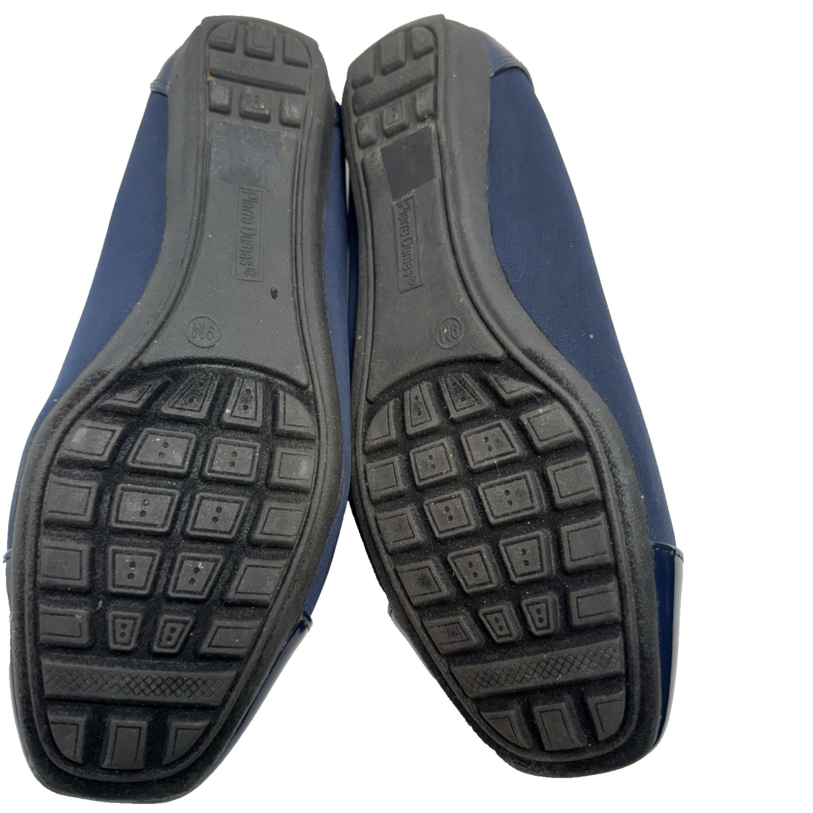 Pierre Dumas Navy Blue Ballet Flats Square Toe Buckle Women’s 9M