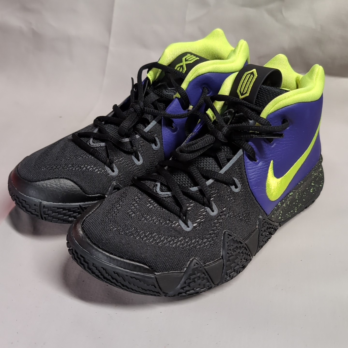 New Nike Kyrie 4 3 2 1 ID Custom Women 8.5, Men 7 Purple Black Neon Halloween