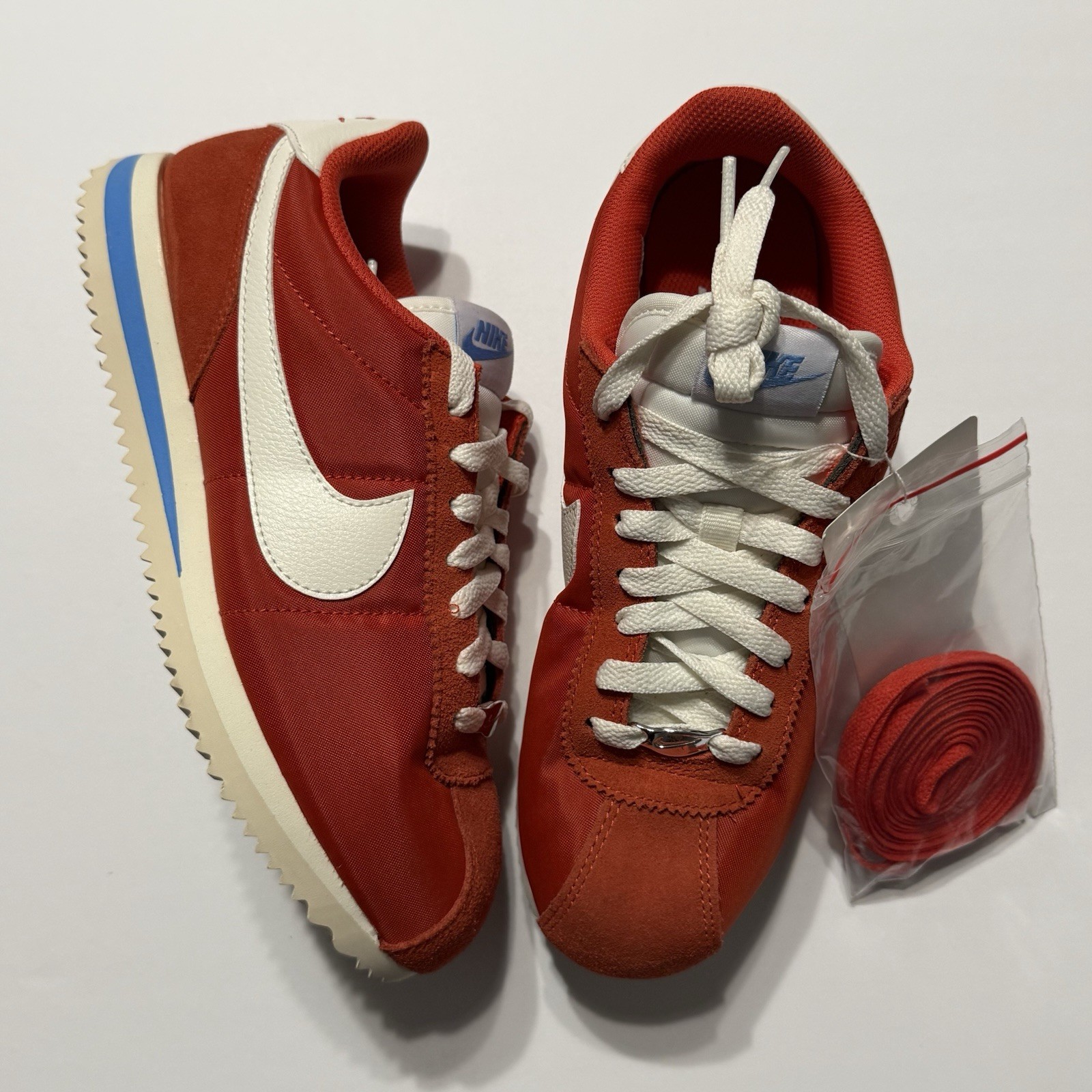 Nike Cortez Picante Red White Lace Up Shoes Sneakers DZ2795-601 Women 7.5