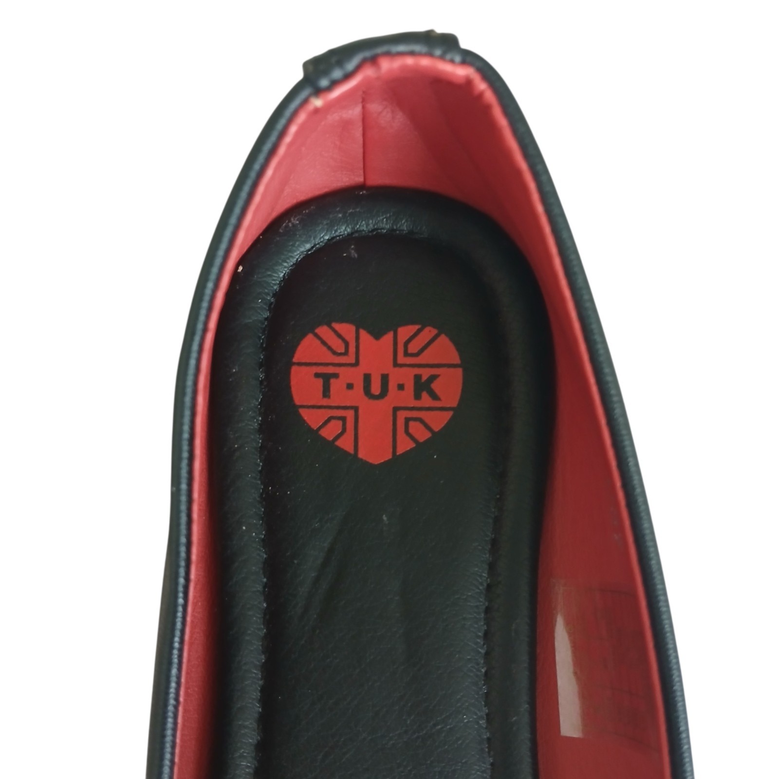 NWOB T.U.K Kitty Cat Ballet Flats Women’s 7 Black Goth Punk Grunge Whimsigoth