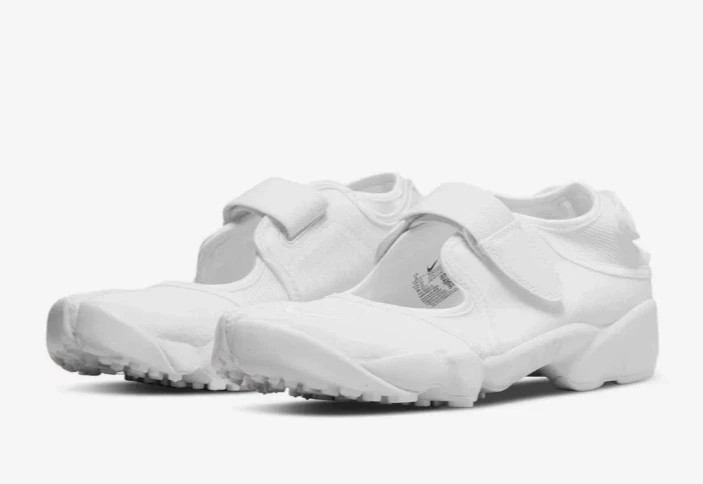 Nike Air Rift BR Women’s Size 10 White/White-Pure Platinum DN1338-100 Fast Ship