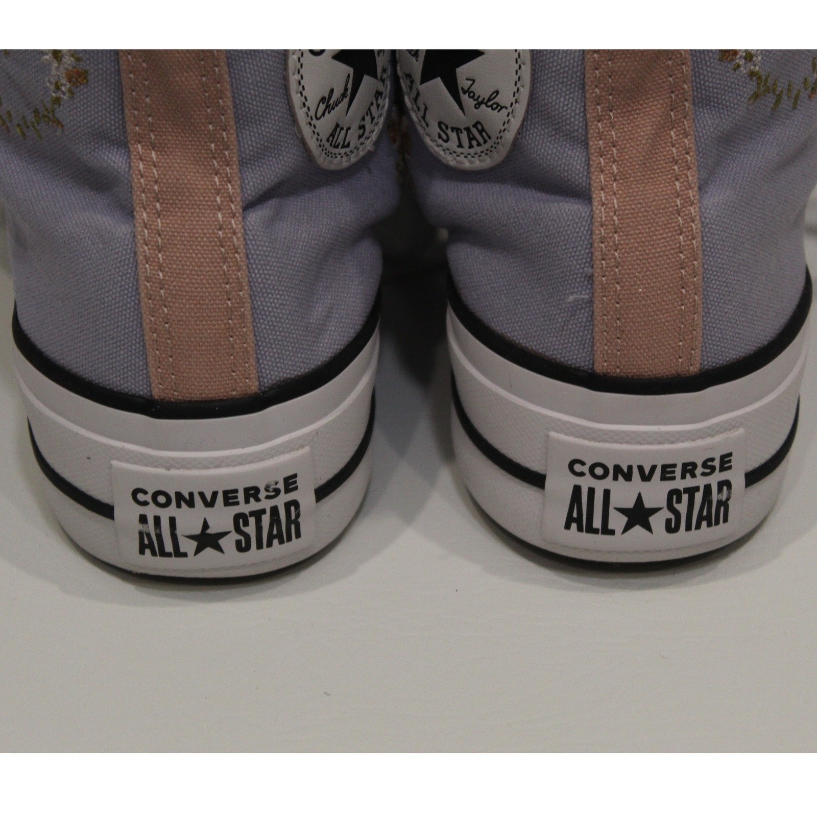 Converse Chuck Taylor All Star Platform Embroidered Floral High Top Womens 6.5