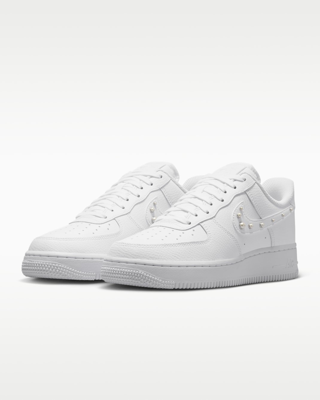 NIKE Women’s Air Force 1 ’07 IU7557-100 White Metallic Silver Pure Platinum