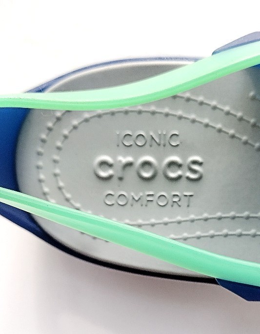 Crocs Isabella Strappy Sandals Sz 9 Turquoise/Cerulian Blue