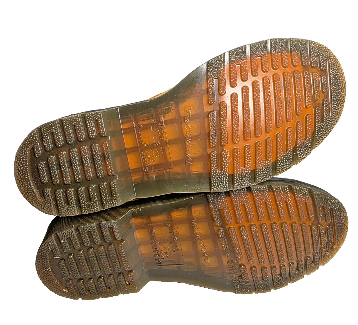 New Dr Martens 1460 Smooth Leather Yellow Combat Boots Men 7 Women 8 Lace Up