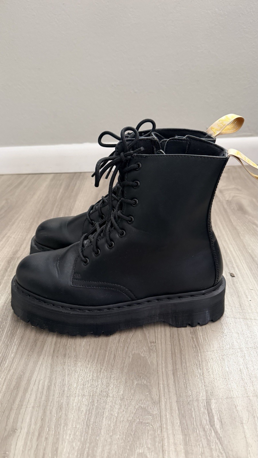 Dr Martens Vegan Jadon II Boot Mono Platforms Women’s Size US 11 In Black