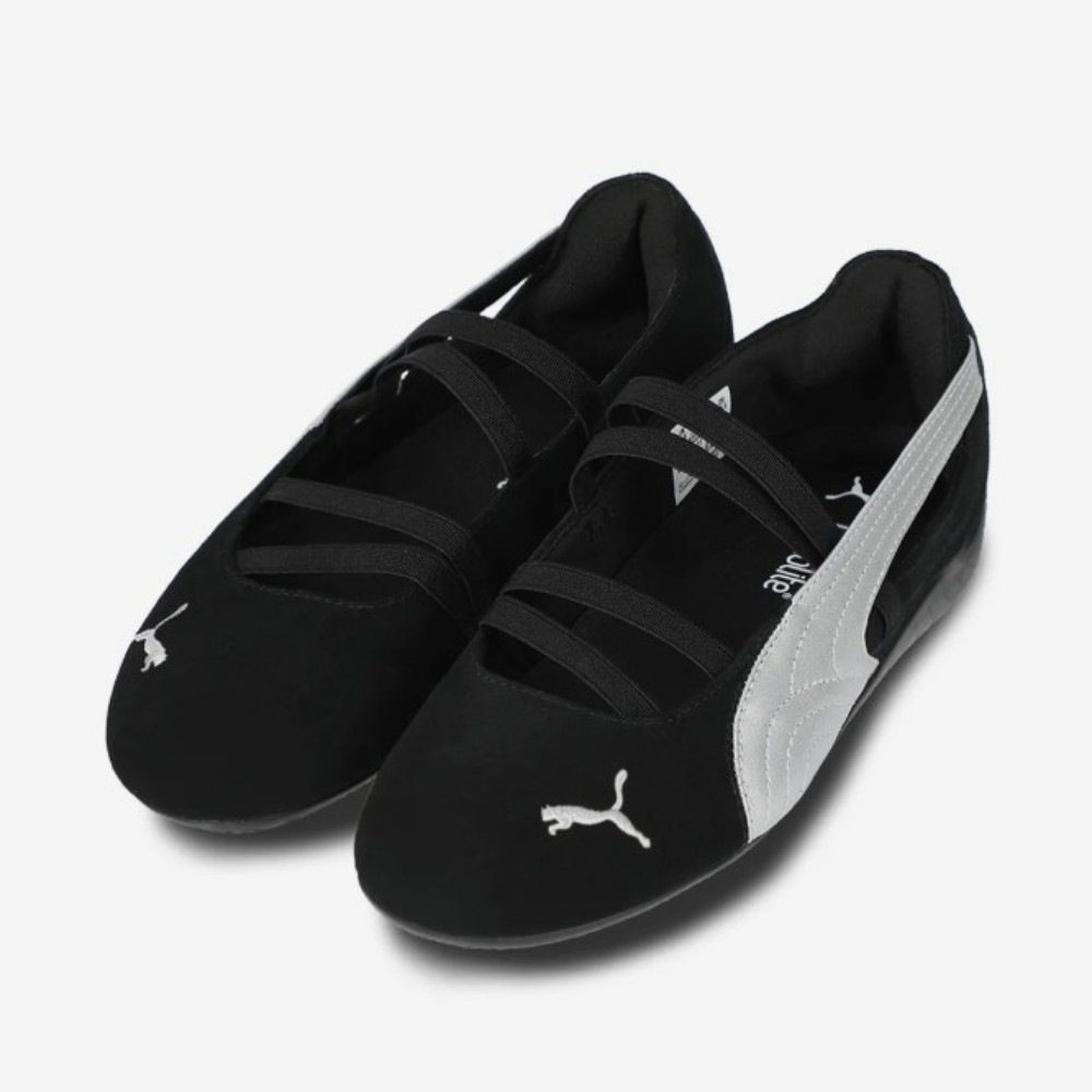 Puma Speedcat Ballet Suede Black Silver Women’s Shoes 406114-01