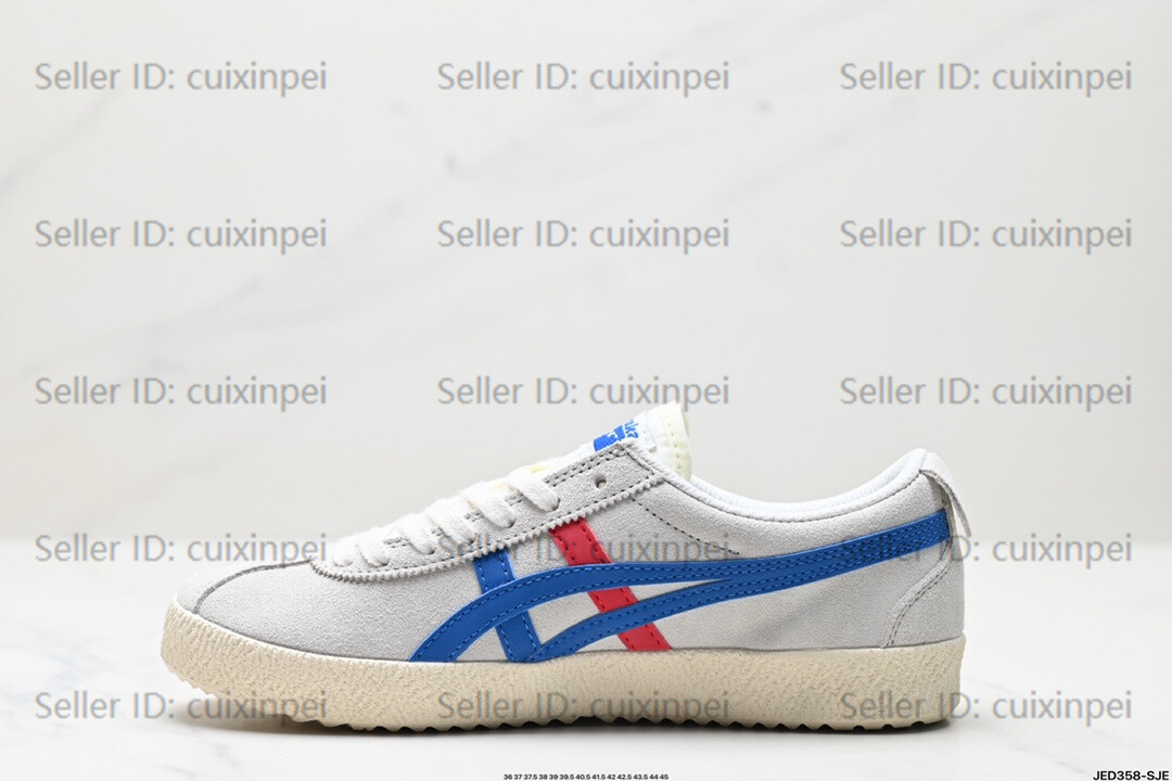 Onitsuka MEXICO DELEGATION Classic Gray/Blue Retro Unisex Shoes Sneakers