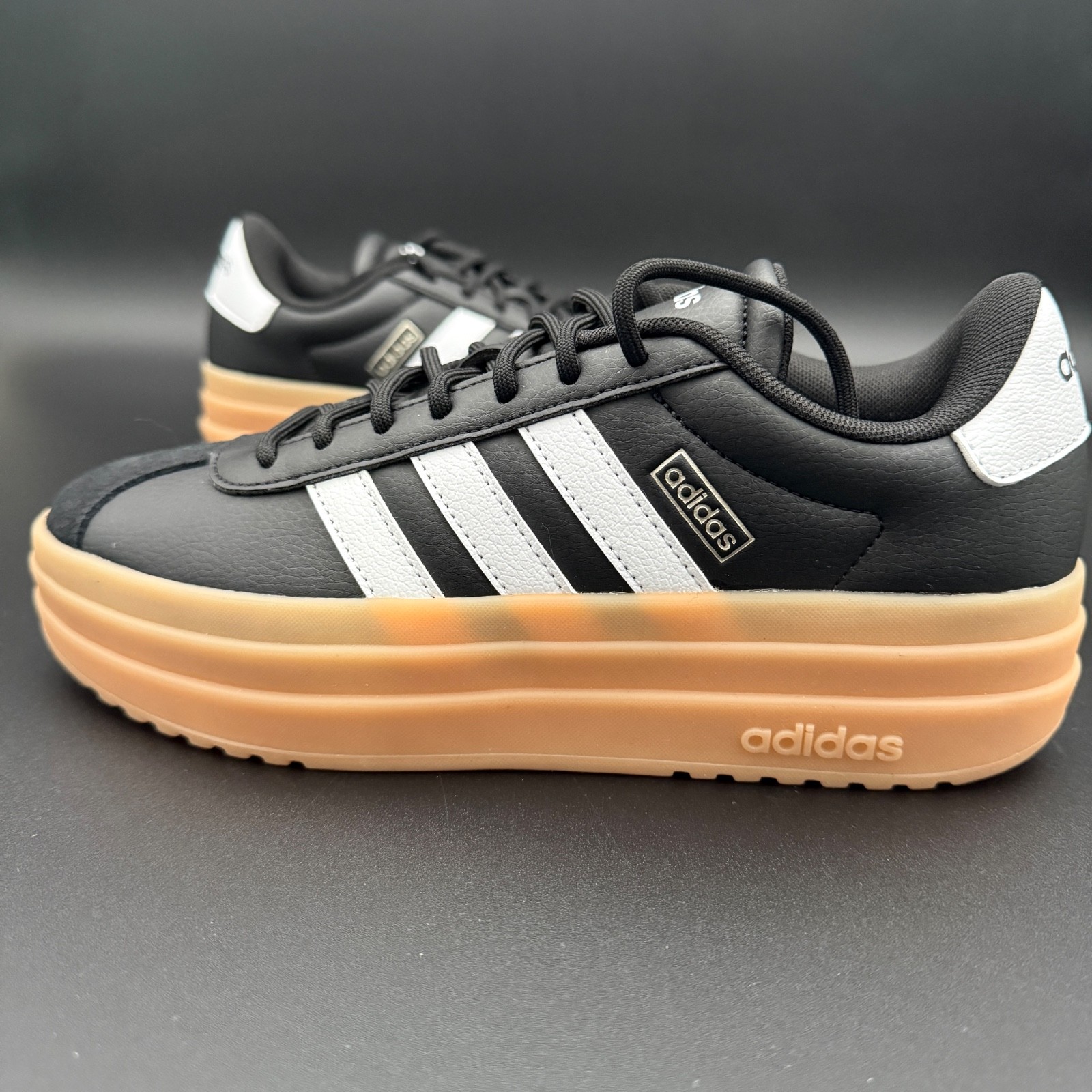Adidas Women’s VL Court Bold Casual Black White #081