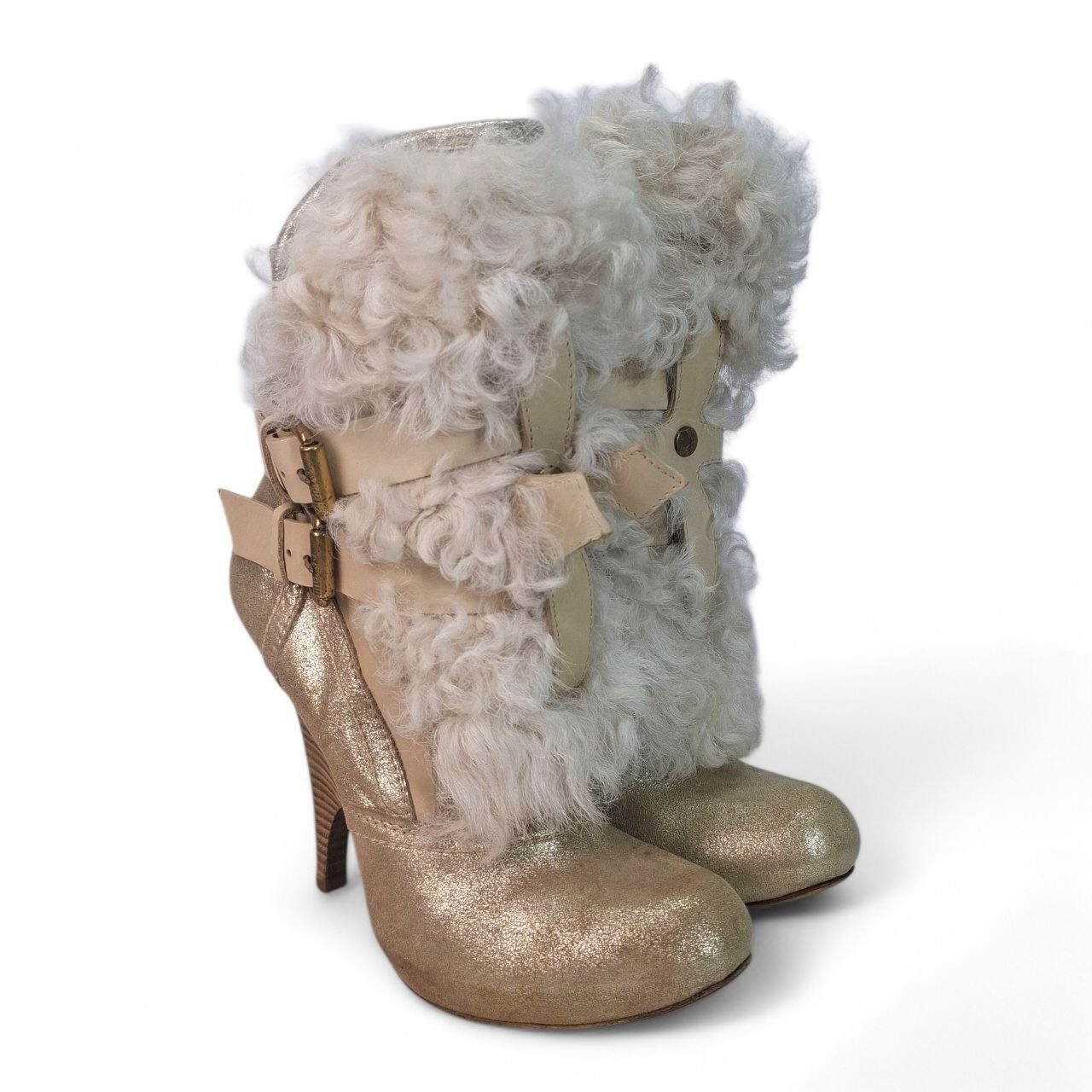 Just Cavalli Vintage Ankle Fur Boots | EU 40 | US 9.5 | Tariffs Prepaid