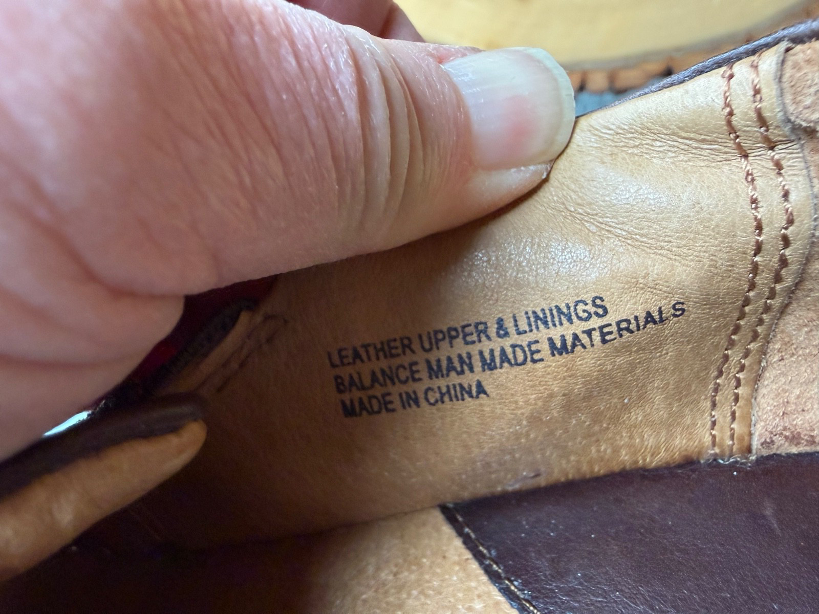 BORN Brown Leather Covered Wedge Heel Shoes. Size 9.5 /41 See Description