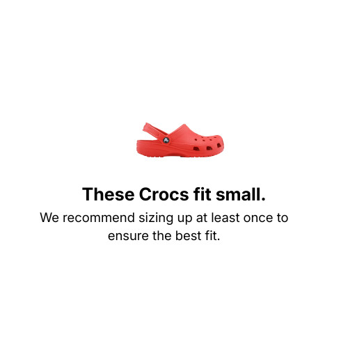 Crocs Classic Clog Red Unisex Adult Slip-On Ultra Light Water-Friendly