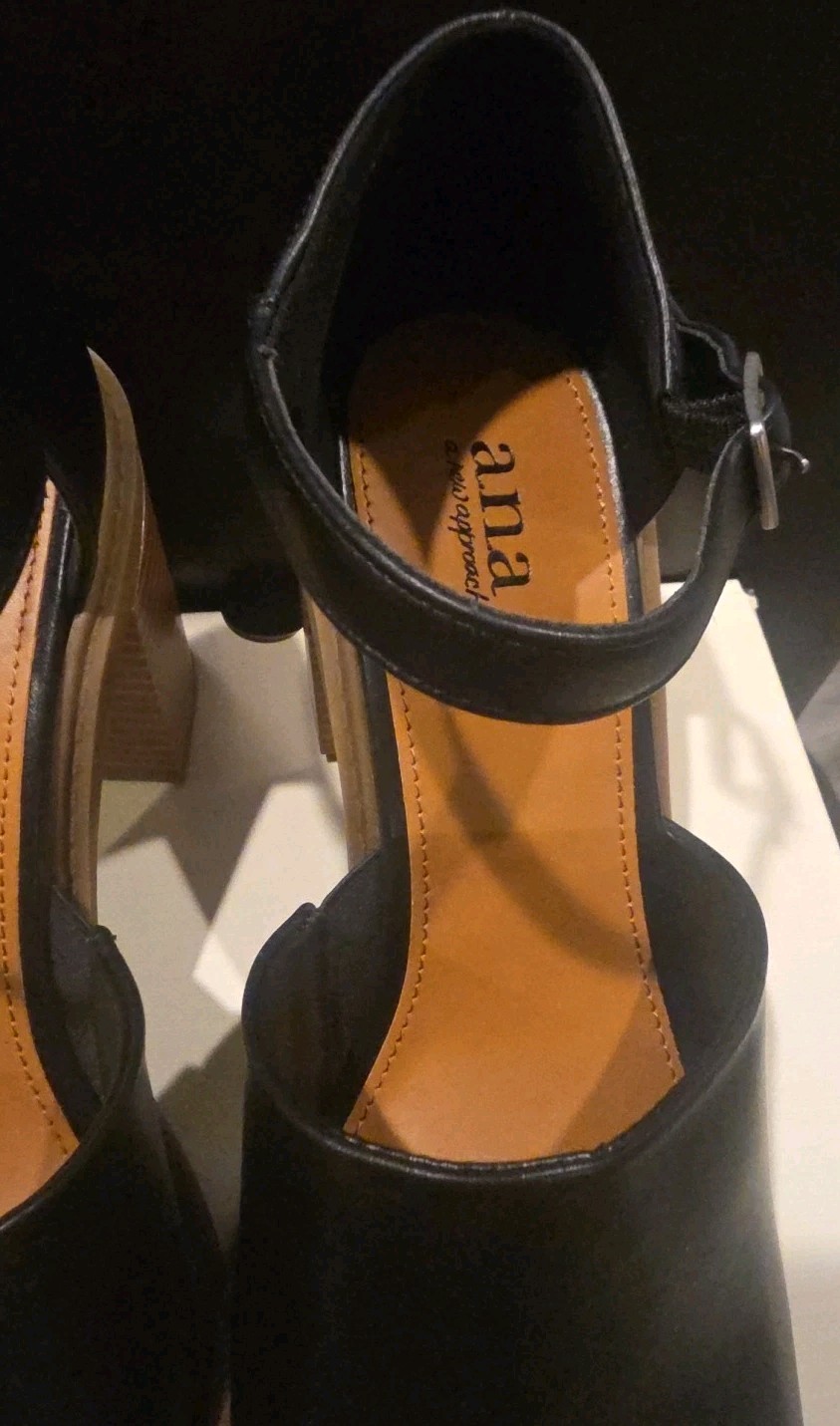 ANA Pixley Black & Brown Chunky Sandals Women’s Size 9.5M – New in Box