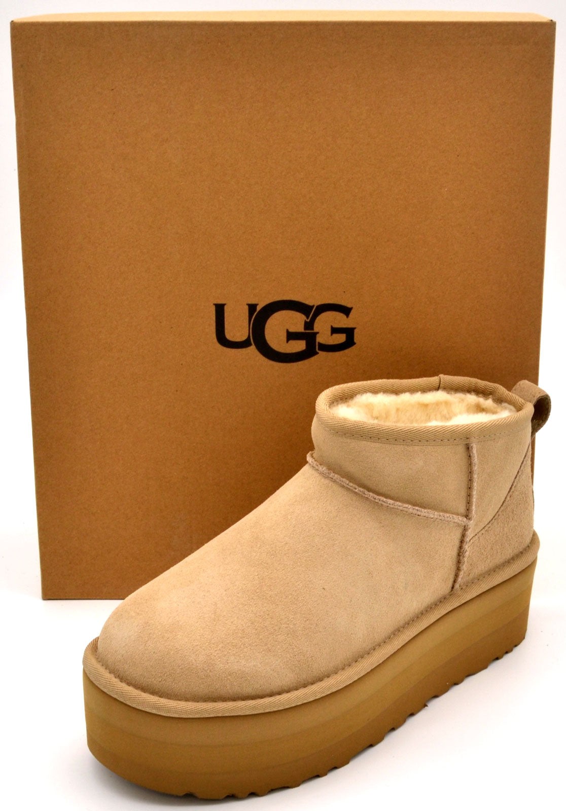 UGG Womens Classic Ultra Mini Boots | Sand | 1135092-SAN | Authentic New