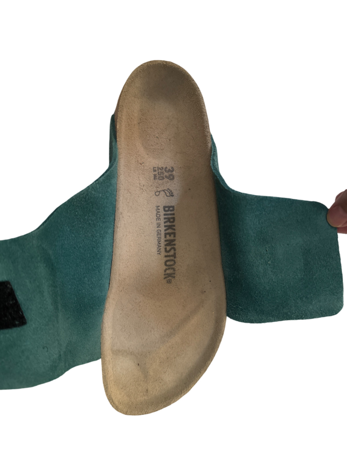 Birkenstock Kyoto Nubuck Suede Leather Slippers Digital Green| Size 39 US 8
