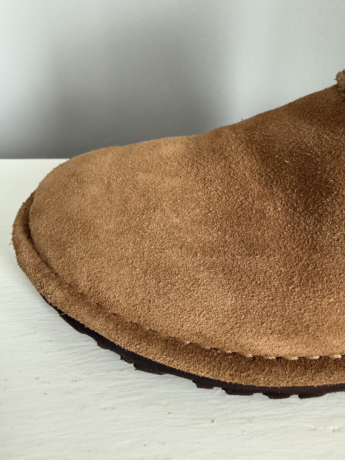 UGG Classic Mini Unlined Chestnut Leather Suede Boots Booties Women’s 6