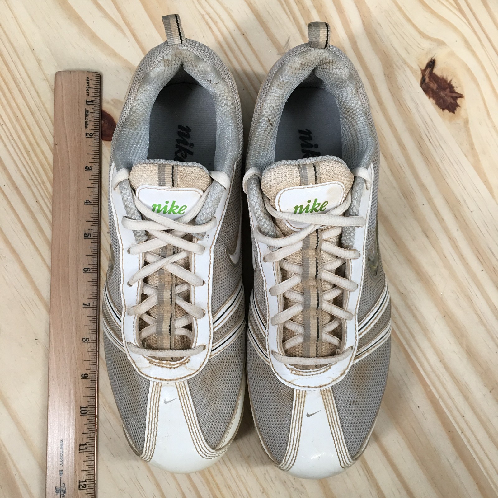 Vintage Nike Shoes Womens 9 Speedlax Lacrosse Cleats White Low Top 334097-013