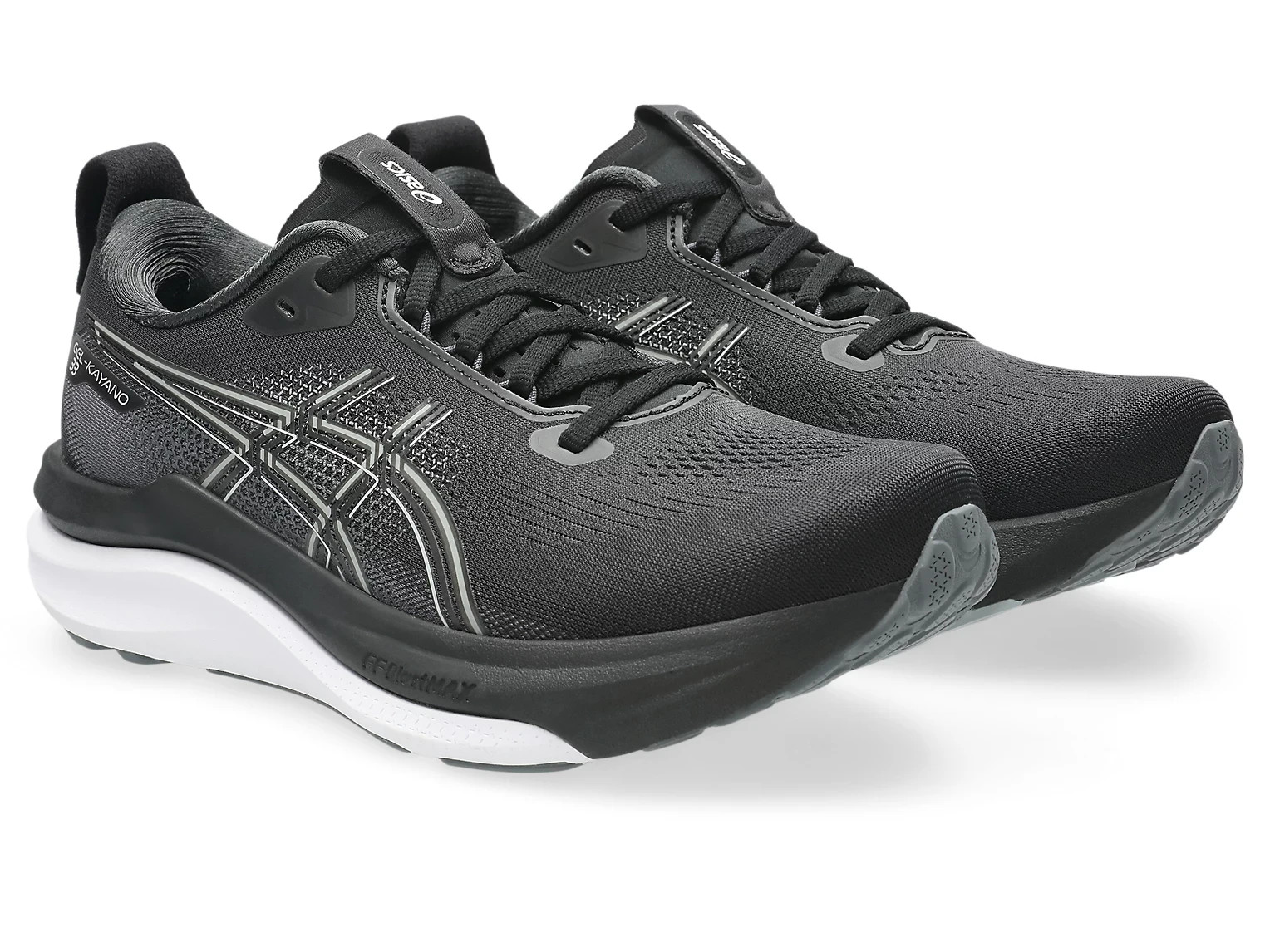 ASICS Women’s GEL-KAYANO 33 1012B939 002 Black White Running Shoes