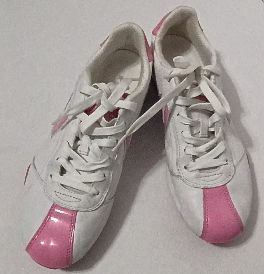Converse Shoes All Star Athletic White/Pink Sneakers Women 8.5 Men 7 Track Run