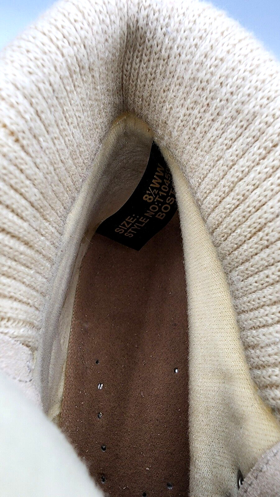 Wanderlust Ankle Boots Boston Winter T10459 Beige Suede Hiking Granolagirl 8.5 W