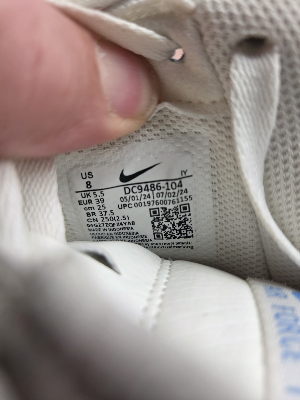 WOMEN Nike Air Force 1 ’07 Next Nature Sail / Royal Pulse (DC9486 104) US 8