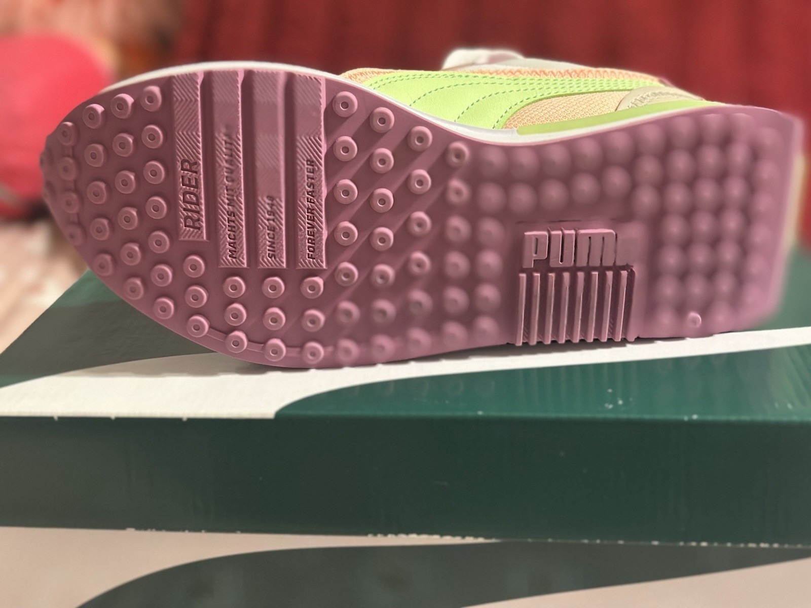PUMA City Rider Translucent Women’s Sneakers White/Fizzy Lime 385404-01