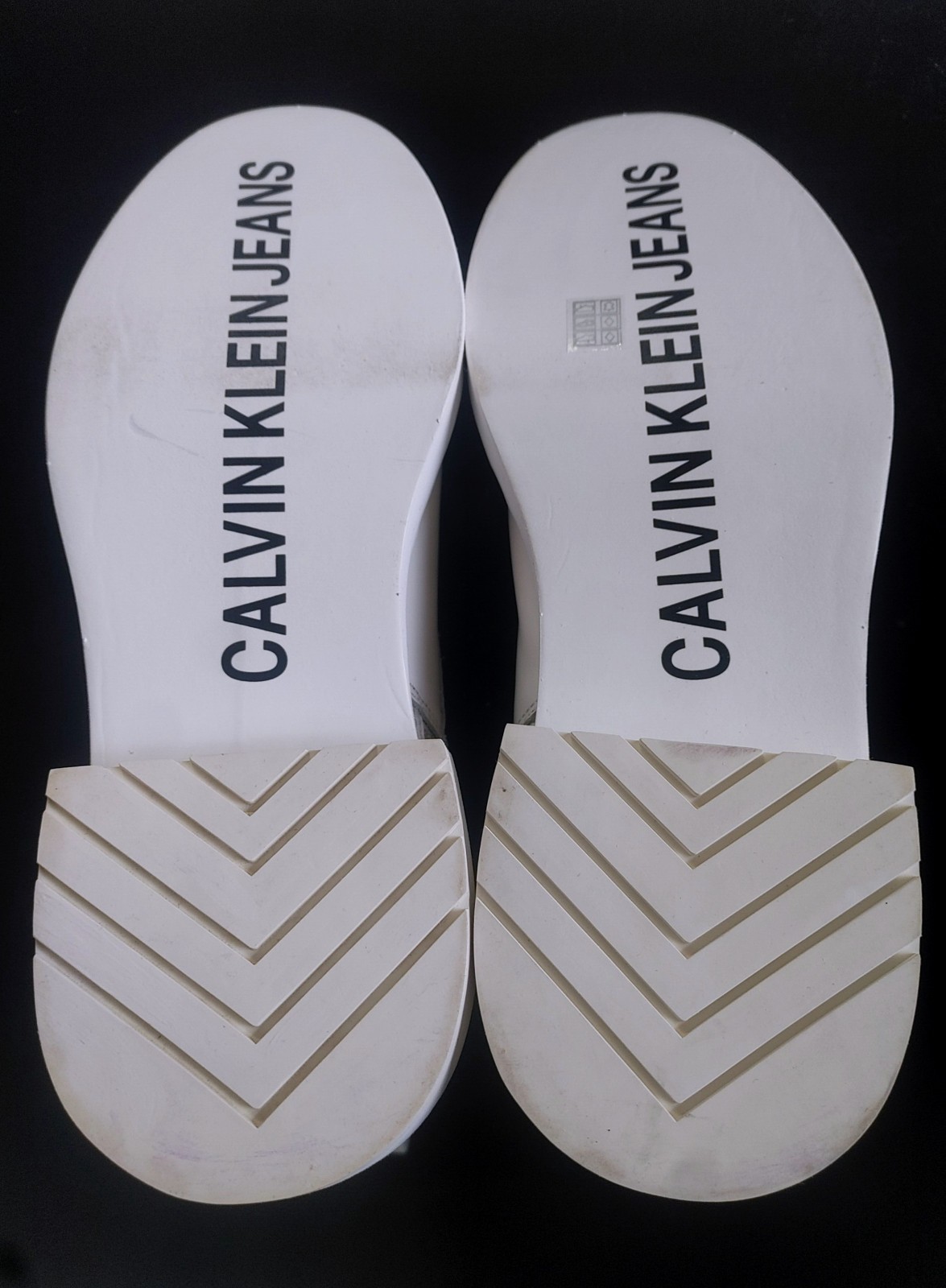 Calvin Klein Jeans Combat Boots Studded White Leather EU 40 Nannie B4R0468