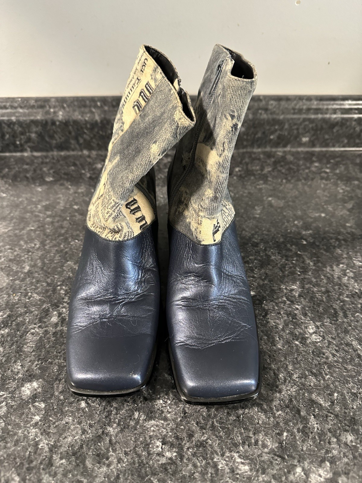 Bellini 35-0546-8 Women’s Pattern Print Boot Blue Size 6M
