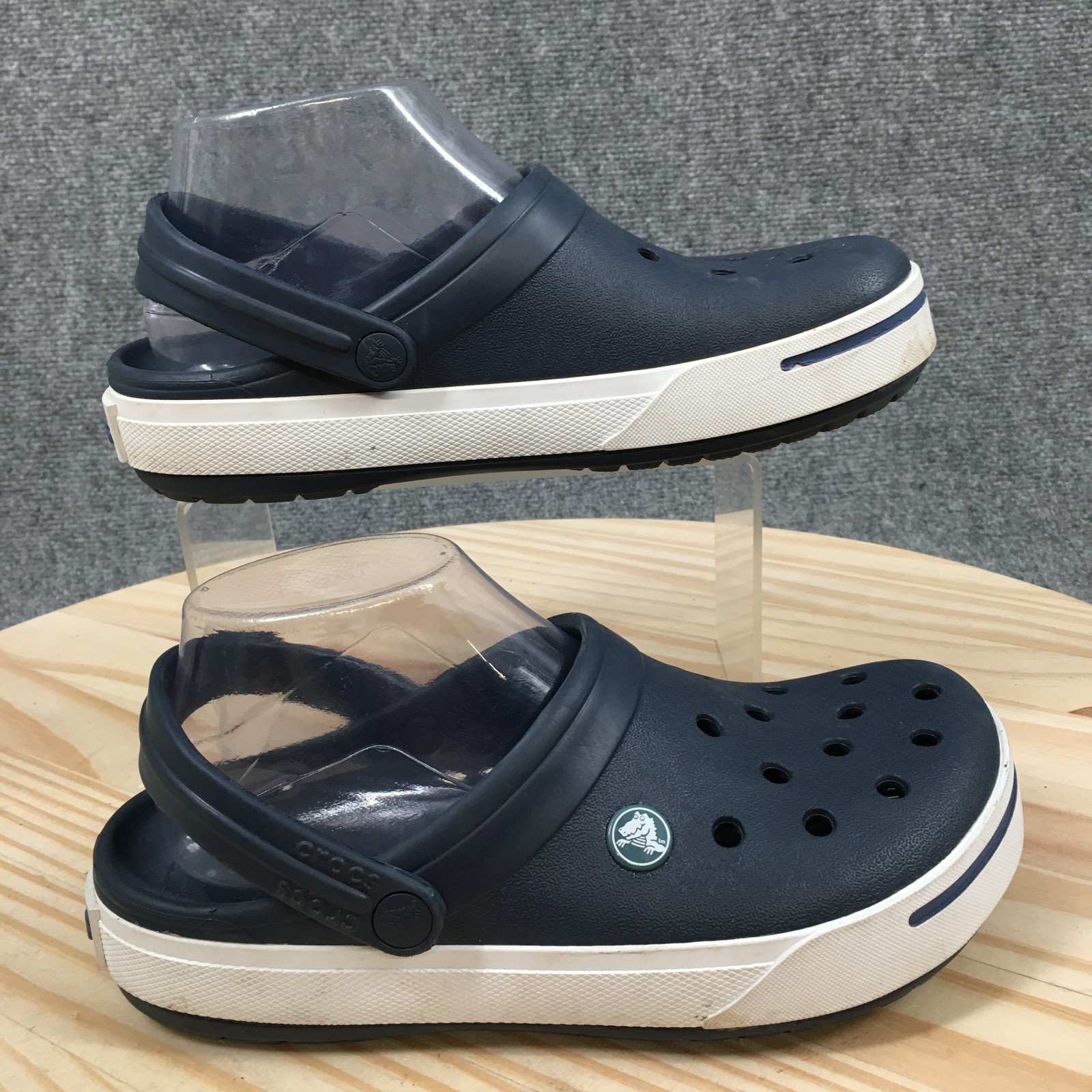 Crocs Crocband II Sporty Clogs Sandals Mens 6 Womens 8 Blue Croslite 11989