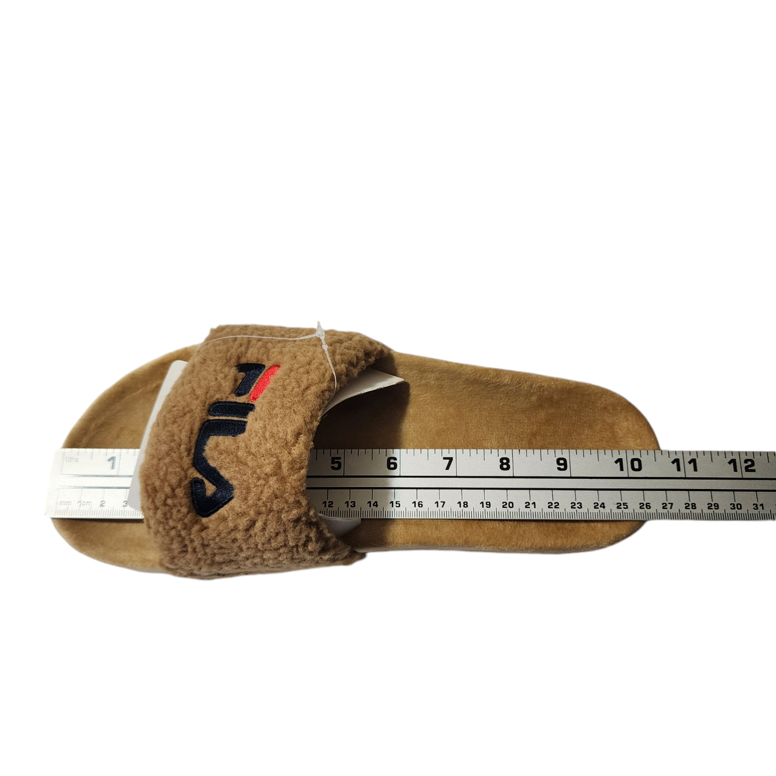 Fila Fuzzy Drifter Women Slide Sandals Brown Size 9