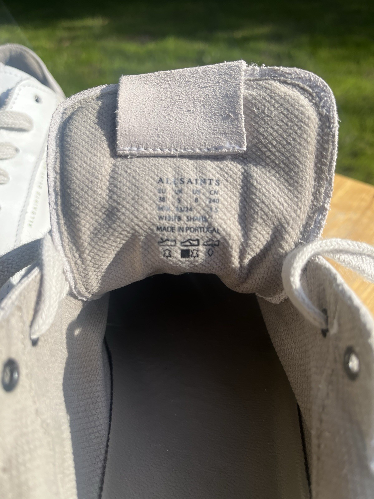 ALLSAINTS Shana Sneakers in White US Sz 8 EU Sz 38 ALLR-WZ110 Casual Travel $199