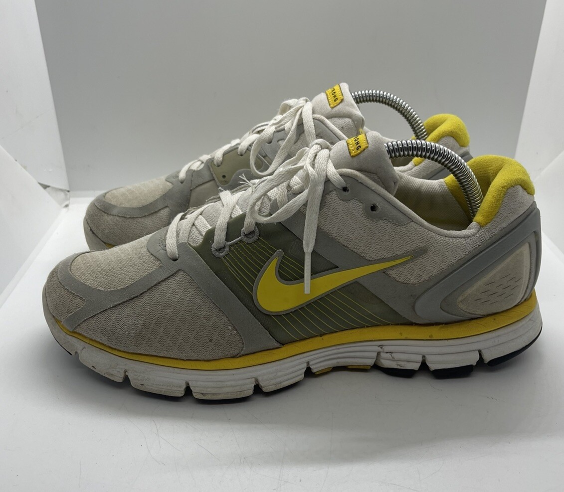 Nike Livestrong Running Shoes White Gray Synthetic Women’s Size 10 390185-100