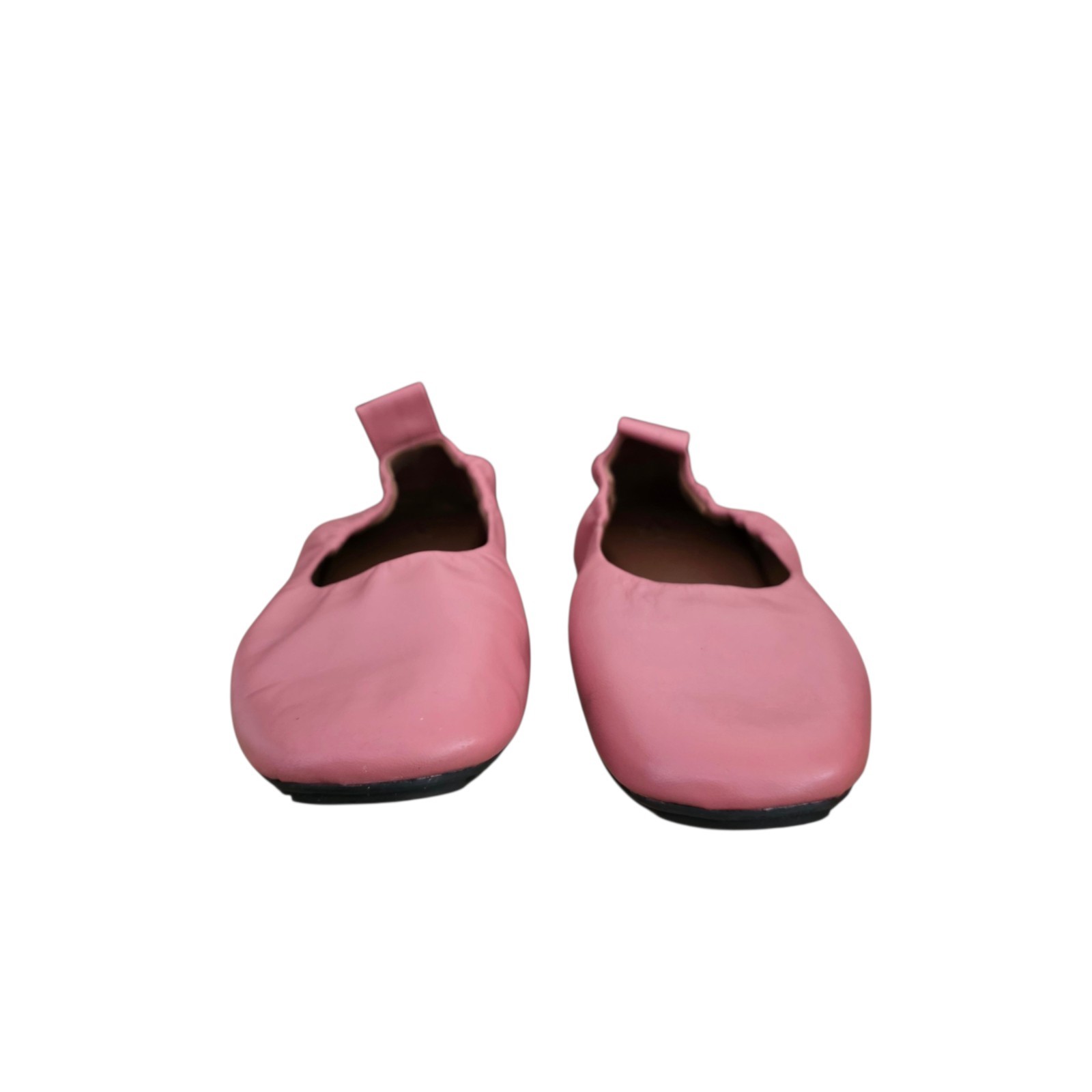 Aquatalia Quortney Waterproof Pull Tab Leather Ballet Flats Pink 8 EUC