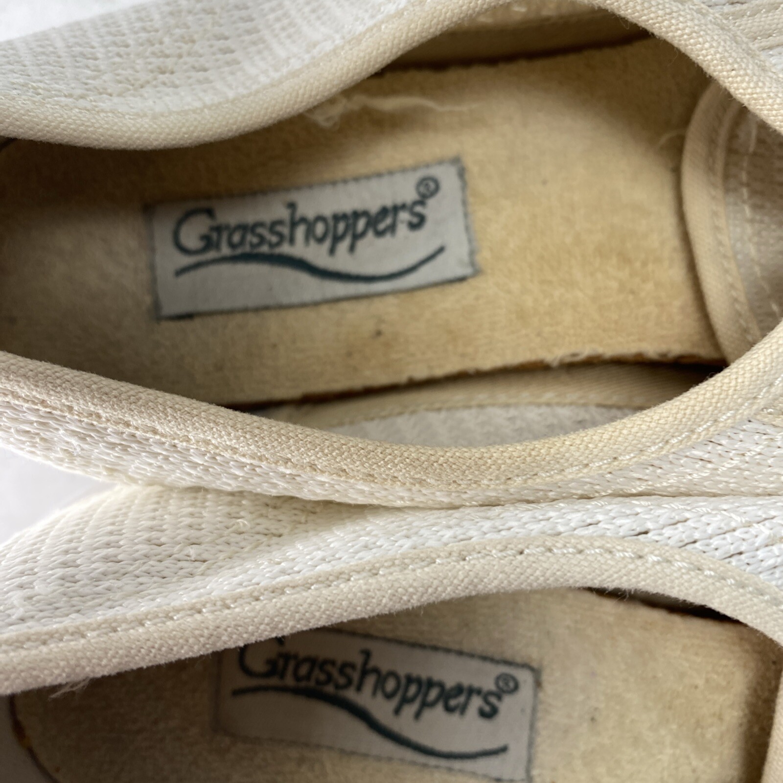 Vintage Keds Grasshoppers Leeward JO-CH 27 White Womens Shoes 8 S EF 21040 Sneak
