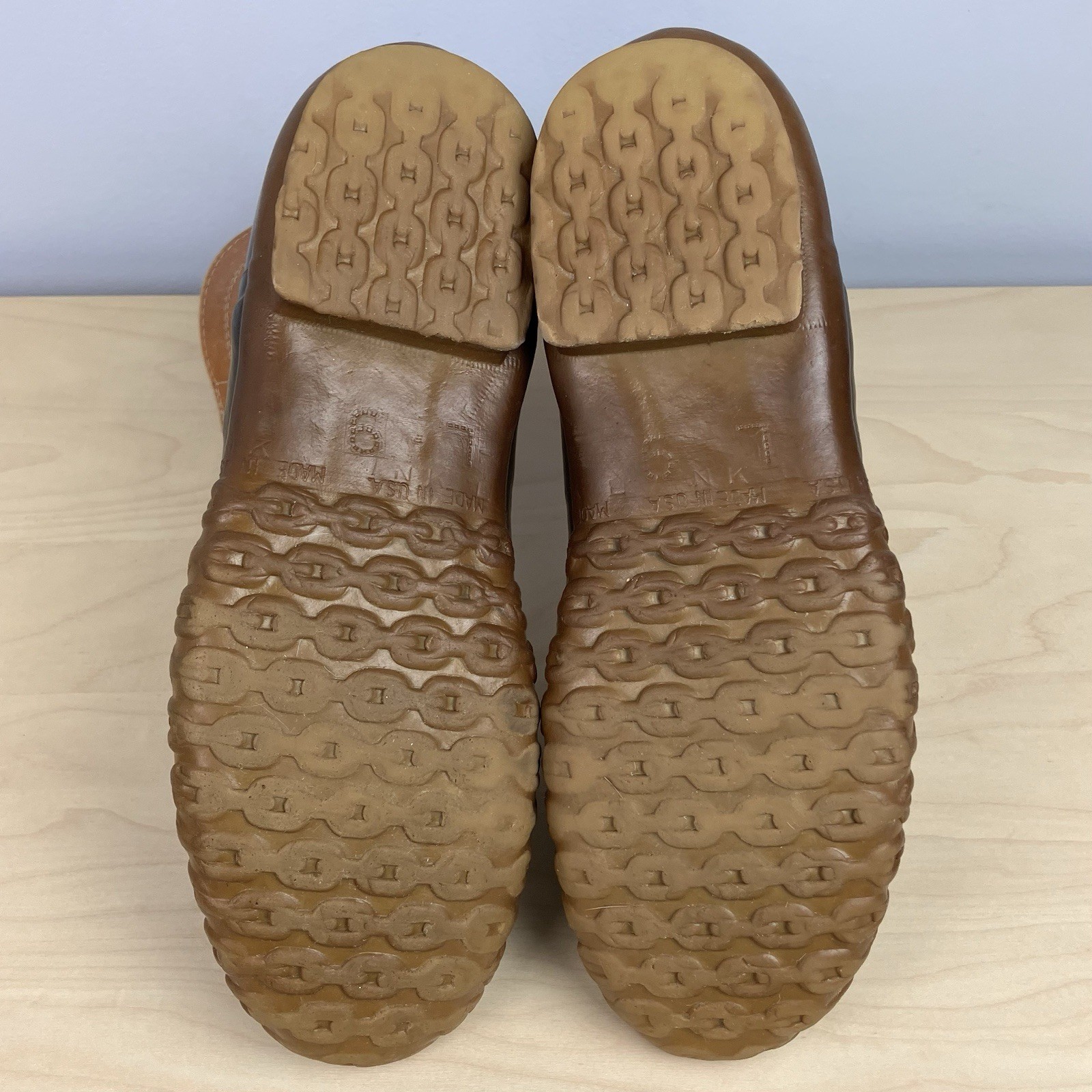 Vintage L.L. Bean Women’s Size 9.0 Duck Boots Brown Leather Unlined Hunting Shoe